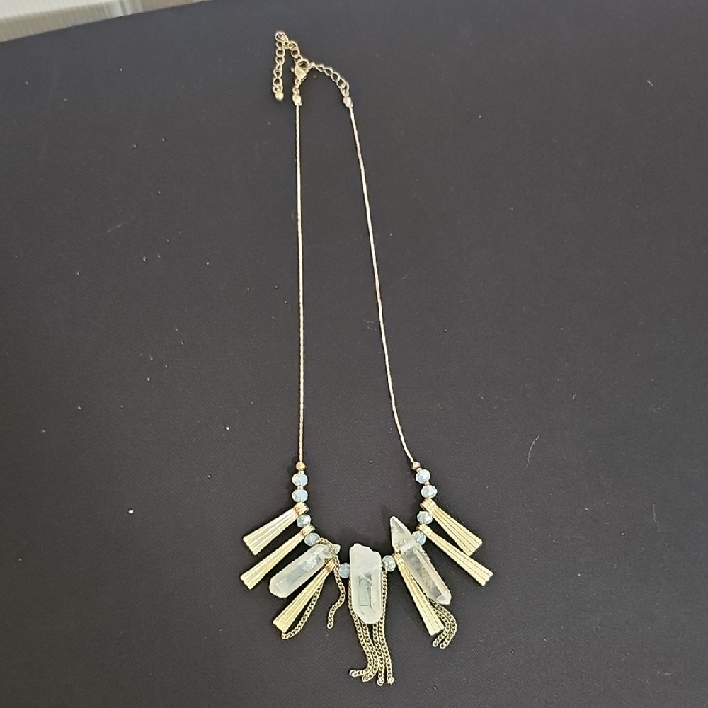 Elegant Gold and Silver Necklace‎